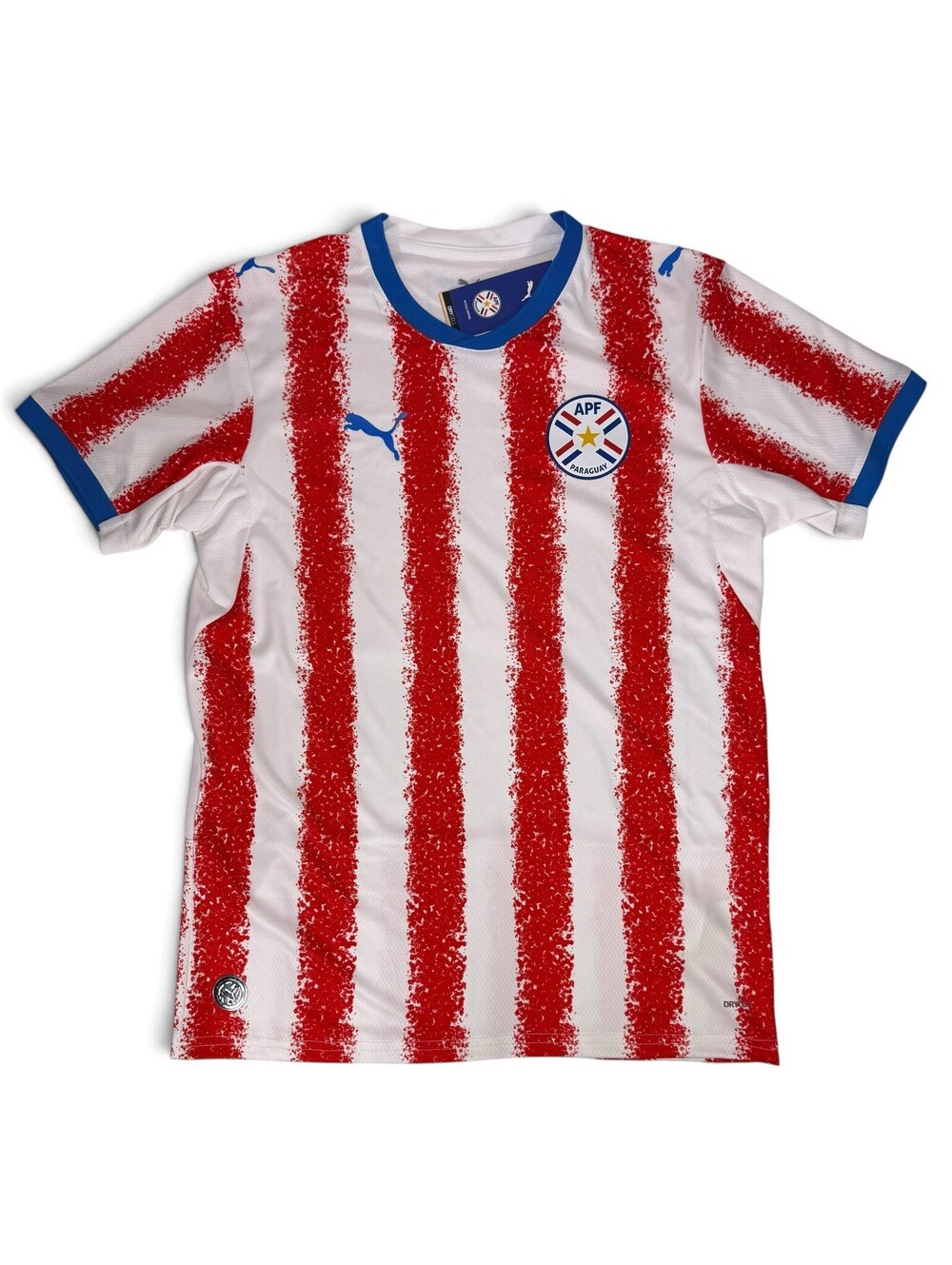 PUMA APF Paraguay Soccer HOME Football Jersey Kit 697015 01 Men's MEDIUM M